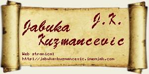 Jabuka Kuzmančević vizit kartica